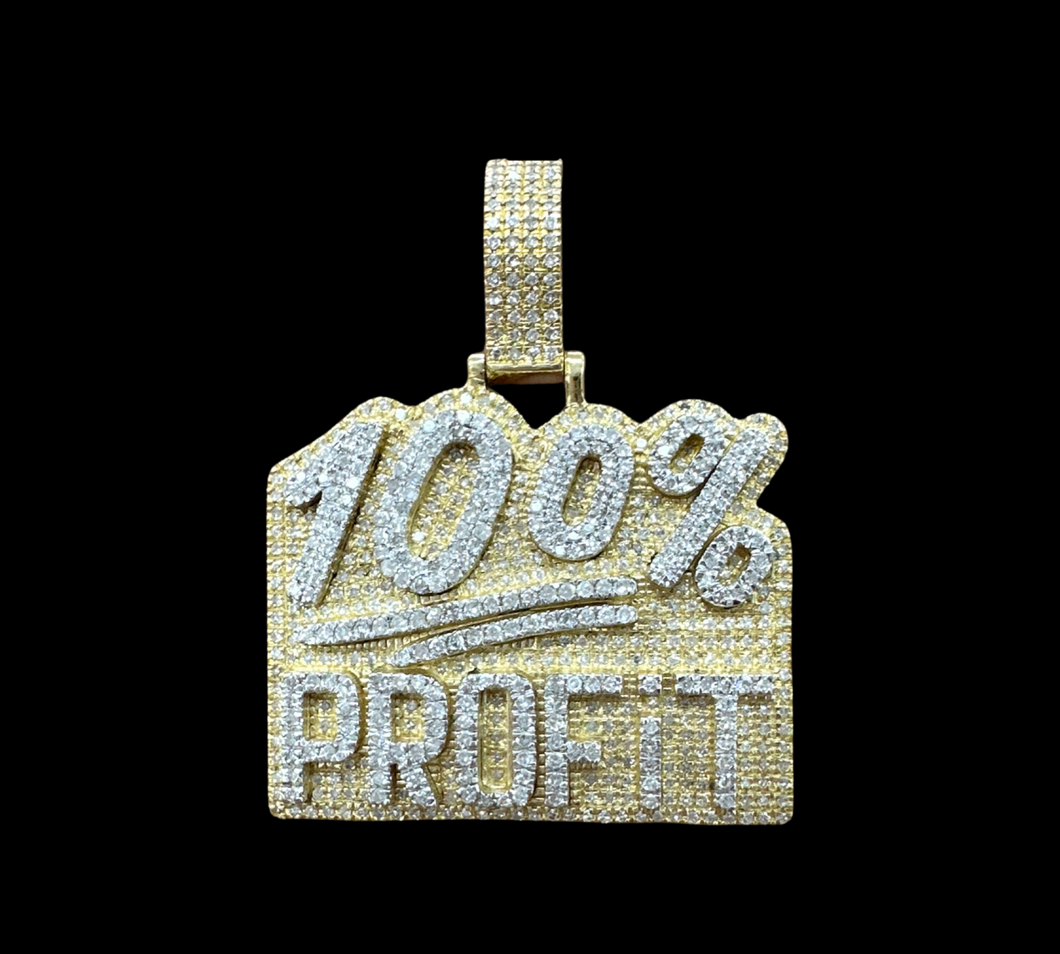 10KT Diamond Pendant, 100% PROFIT ,Brand New (With Tags), (1.30CT)