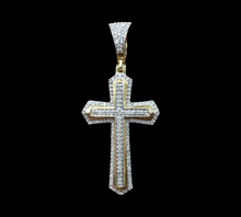 Load image into Gallery viewer, 10KT Yellow Gold Diamond Cross, Brand New (With Tags) (.40CT)

