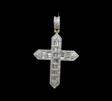 Load image into Gallery viewer, 10KT Yellow Gold Diamond Cross, Brand New (With Tags) (1.59CT)
