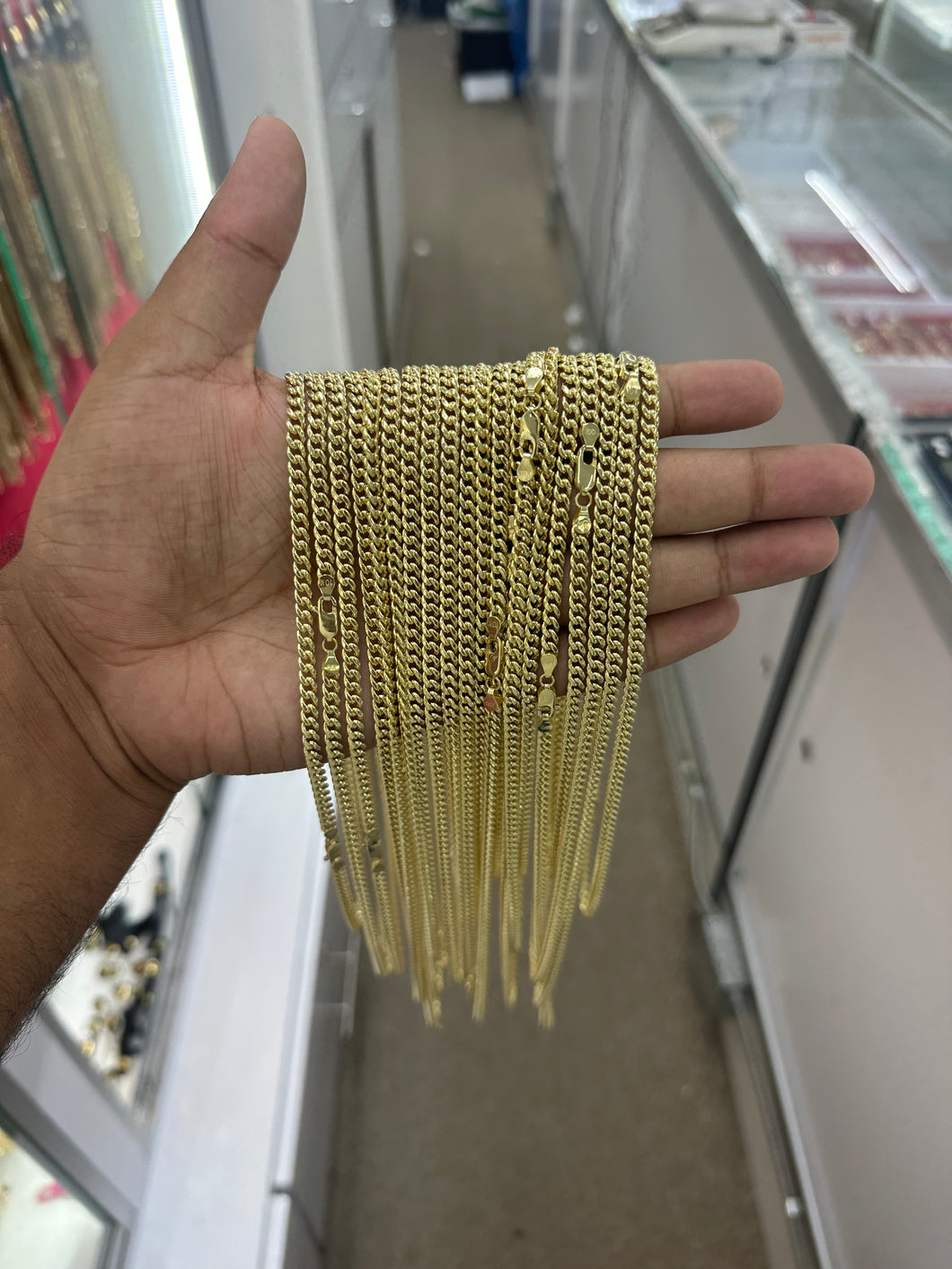 10KT 4.5MM Miami Cuban Necklace/Bracelet 8”/16”-26” Brand New