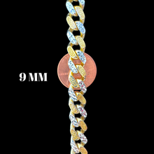 Load image into Gallery viewer, 14KT 2-Tone Monaco Greek Design Necklace - 7/9MM
