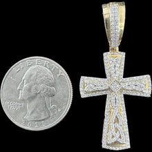 Load image into Gallery viewer, 10KT Diamond Cross Pendant, Brand New (With Tags)(0.50CT)
