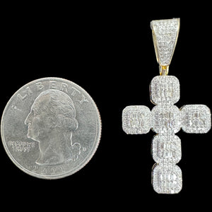 10KT Diamond Cross Pendant, Brand New (With Tags)(0.66CT)