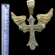 Load image into Gallery viewer, 10KT Diamond Cross Pendant, Brand New (With Tags)(0.76CT)
