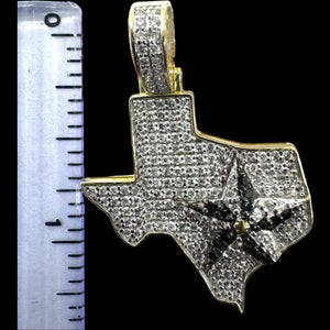 10KT Diamond Texas Pendant, Brand New (With Tags)(1.03CT)
