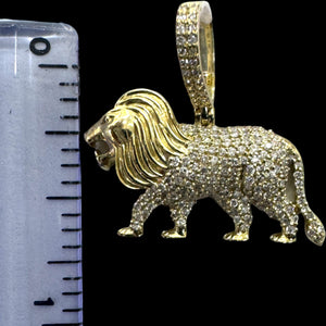10KT Diamond Lion Pendant, Brand New (With Tags)(0.47CT)