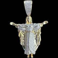 Load image into Gallery viewer, 10KT Diamond Jesus Pendant, Brand New (With Tags)(0.33CT)
