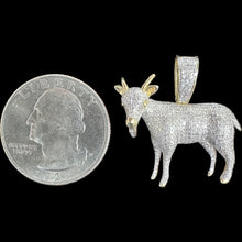 Load image into Gallery viewer, 10KT Diamond Goat Pendant, Brand New (With Tags)(0.79CT)
