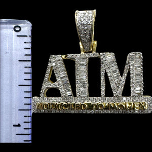 10KT Diamond Addicted To Money Pendant, Brand New (With Tags)(0.62CT)