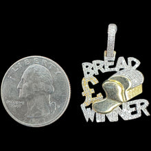 Load image into Gallery viewer, 10KT Diamond Bread Winner Pendant, Brand New (With Tags)(0.44CT)
