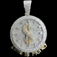 Load image into Gallery viewer, 10KT Diamond Time is Money Pendant, Brand New (With Tags)(1.43CT)

