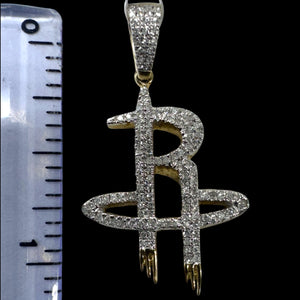 10KT Diamond Rocket Pendant, Brand New (With Tags)(0.27CT)