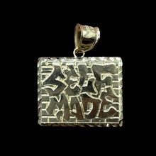 Load image into Gallery viewer, 10KT Yellow Gold Diamond Cut Self Made Nugget Pendant, Brand New
