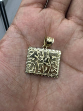 Load image into Gallery viewer, 10KT Yellow Gold Diamond Cut Self Made Nugget Pendant, Brand New
