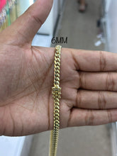 Load image into Gallery viewer, 10KT Solid Miami Cuban Necklace with Box Lock, 4/5/6MM (18&quot;-26&quot;) (Full Solid-Not Hollow)
