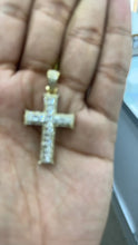 Load and play video in Gallery viewer, 10KT 2-Tone Diamond Cross, Brand New (With Tags) (1.27CT)
