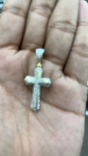 Load and play video in Gallery viewer, 10KT Yellow Gold Diamond Cross, Brand New (With Tags) (.40CT)
