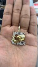 Load and play video in Gallery viewer, 10KT Diamond Pendant, BREAD WINNER ,Brand New (With Tags), (1.10CT)
