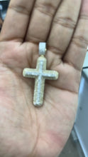 Load and play video in Gallery viewer, 10KT 2-Tone Diamond Cross, Brand New (With Tags) (1.50CT)
