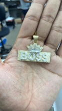 Load and play video in Gallery viewer, 10KT Diamond Pendant, BOSS WITH CROWN Brand New (With Tags), (1.76CT)
