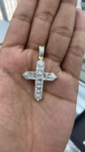 Load and play video in Gallery viewer, 10KT Yellow Gold Diamond Cross, Brand New (With Tags) (1.59CT)
