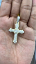 Load and play video in Gallery viewer, 10KT 2-Tone Diamond Cross, Brand New (With Tags) (2.05CT)
