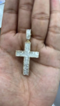 Load and play video in Gallery viewer, 10KT Yellow Gold Diamond Cross, Brand New (With Tags) (2.00CT)
