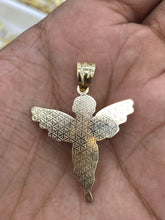 Load image into Gallery viewer, 10KT 2-Tone Pave Angel Pendant ( 3 Sizes)
