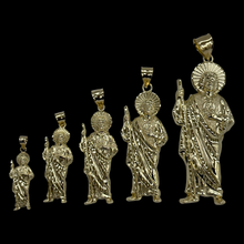 Load image into Gallery viewer, 10KT Yellow Gold Saint Jude/ San Judas Pendants (5 Sizes)
