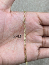 Load image into Gallery viewer, 14KT 2MM/3MM/4MM SOLID DIAMOND CUT CUBAN LINK NECKLACE

