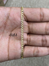 Load image into Gallery viewer, 14KT 2MM/3MM/4MM SOLID DIAMOND CUT CUBAN LINK NECKLACE
