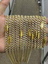 Load image into Gallery viewer, 10KT 7MM PAVE MONACO MIAMI CUBAN NECKLACE/ BRACELET 8&quot; 20&quot;-24&quot;
