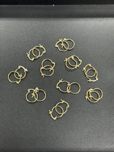 Load image into Gallery viewer, 10KT Yellow Gold (.50”) Hoops, Men’s &amp; Ladies Hoops
