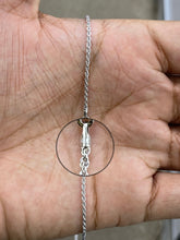 Load image into Gallery viewer, 10KT WHITE GOLD ULTRA-HOLLOW 1.5MM DIAMOND CUT ROPE NECKLACE

